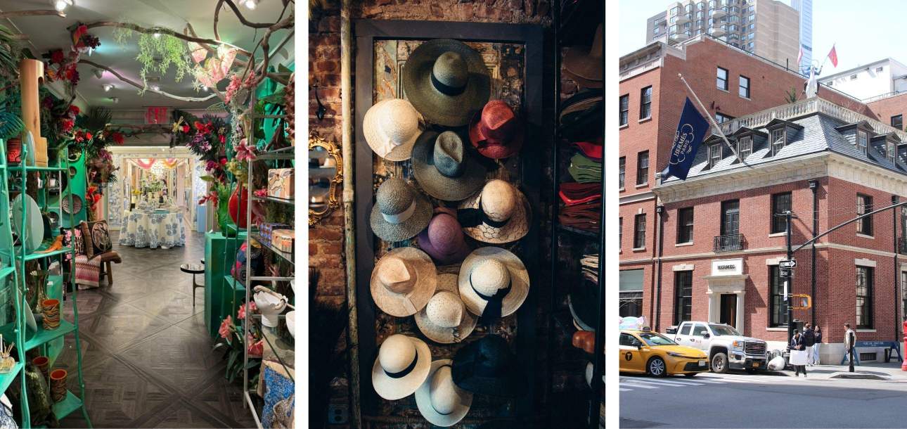 Bergdorf Goodman, East Village Hats, Hermes NYC