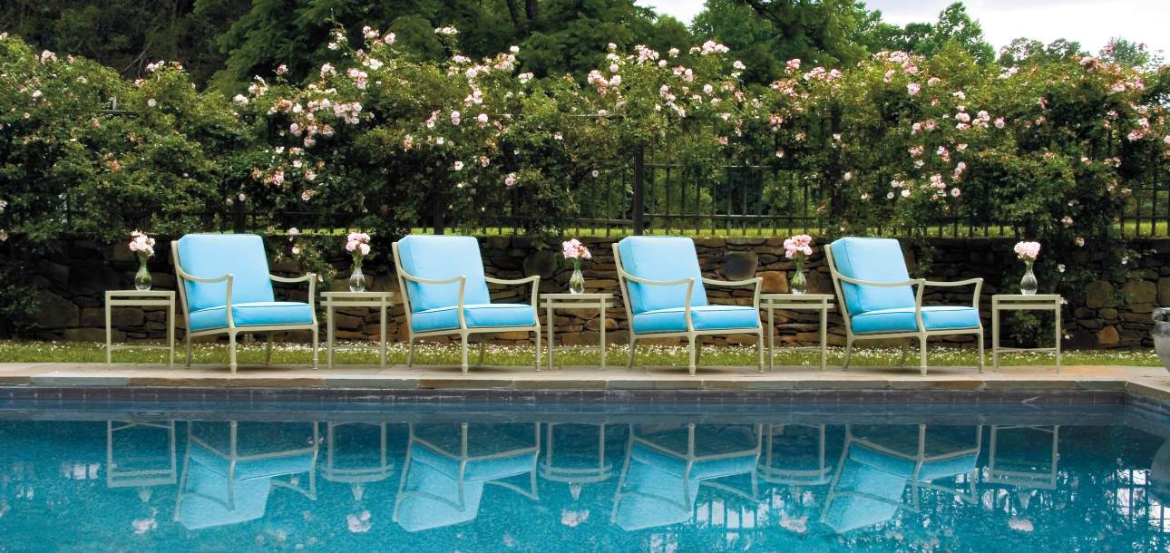 Beaufort Club Chairs poolside