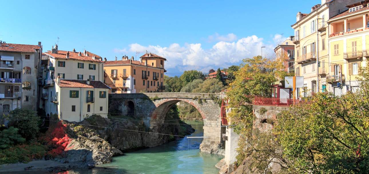 Dora Baltea River in Piedmont, Italy