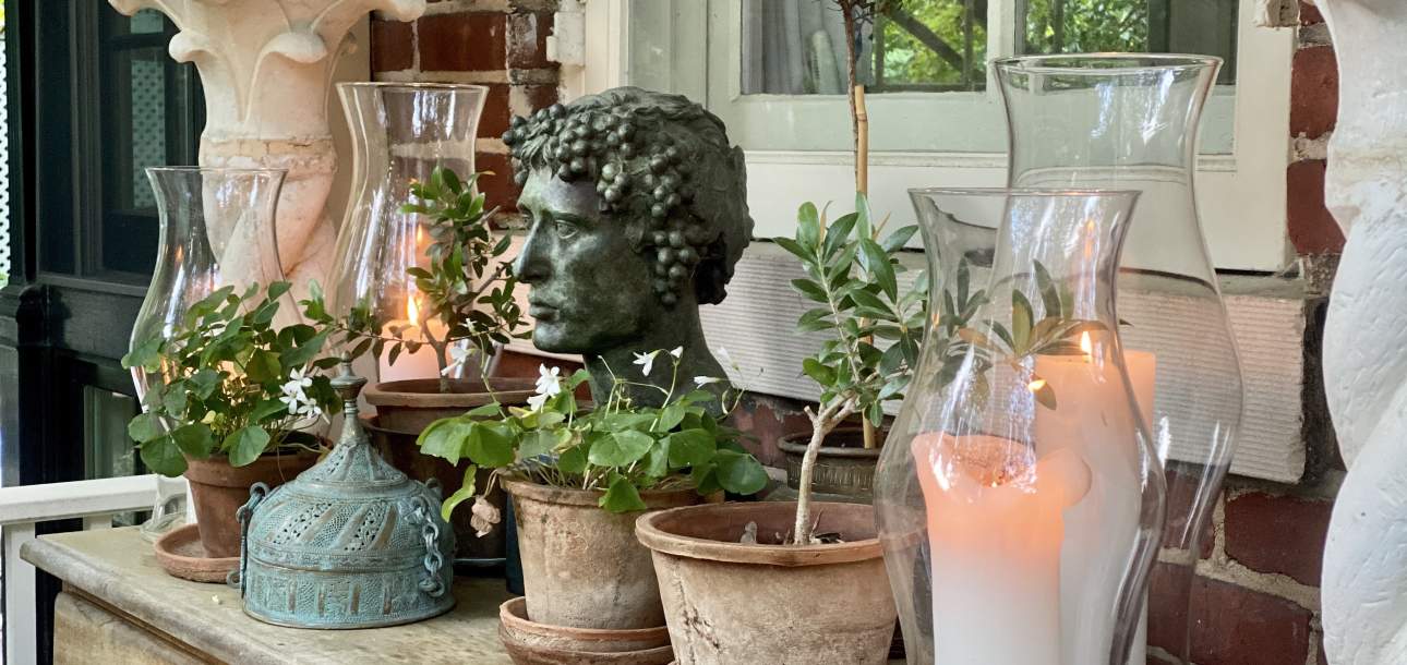 McKinnon and Harris antiquities and candles