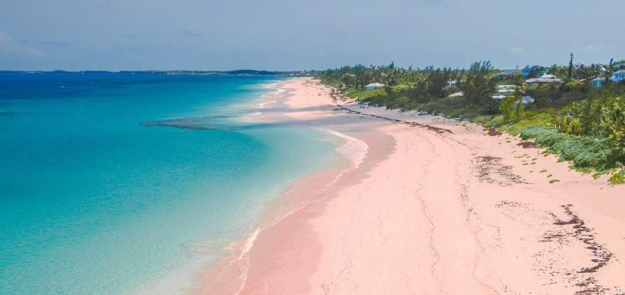 Image of a Pink Sand Beach in Harbour Island, Bahamas