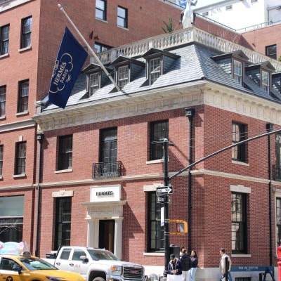 Exterior of Hermes NYC store