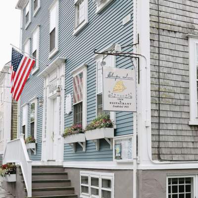 Image of the exterior of Ships Inn Restaurant in Nantucket