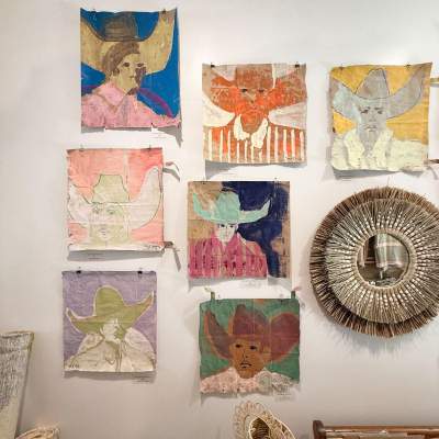 Image of artwork hanging on the wall at A Maker's Post in Charleston, SC