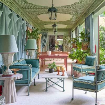 Image of McKinnon and Harris furniture at the Kips Bay Showhouse in Palm Beach, Florida