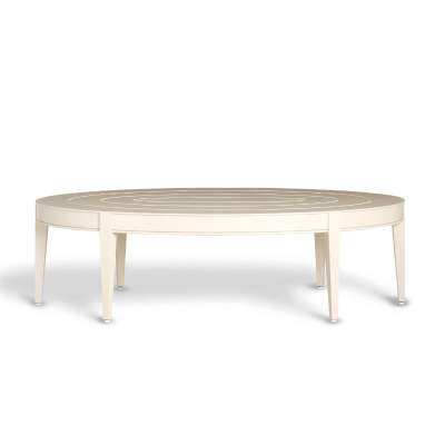 Image of Wyatt Coffee Table with 60" Oval Adams Big Top