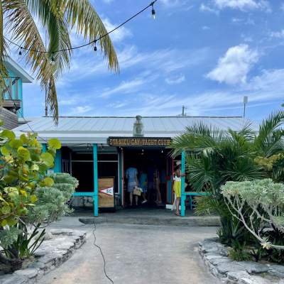 Exterior of Staniel Cay Yacht Club in The Exumas