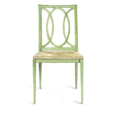 Illustration of 35th Anniversary Buie Dining Side Chair with High Performance Rush Seat