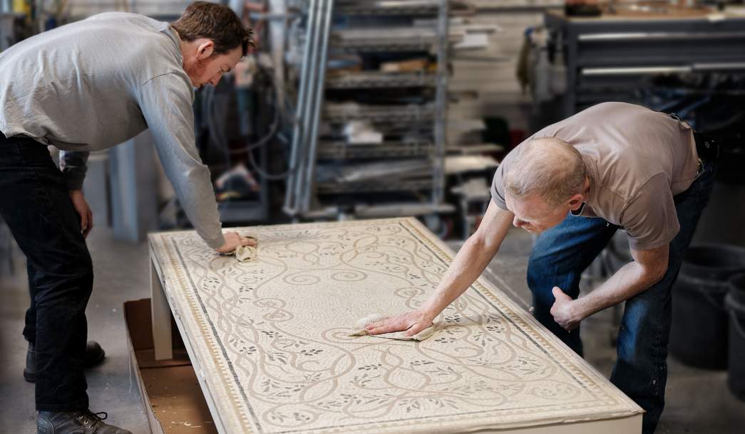 McKinnon and Harris x New Ravenna Mosaic Table
