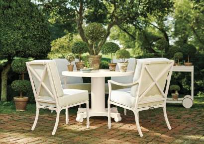 McKinnon and Harris Beaufort Dining Chairs and Stanhope Round Dining Table