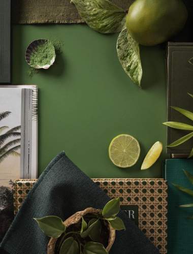 Majesty Green Vertical Moodboard