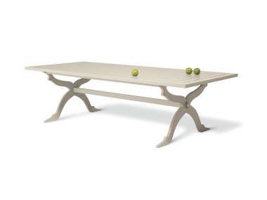Skye Dining Table with 106" x 45" Adams Big Top shown in Gloucester Gray