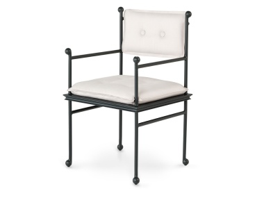 Thirza Dining Arm Chair finished in Sorghum Black