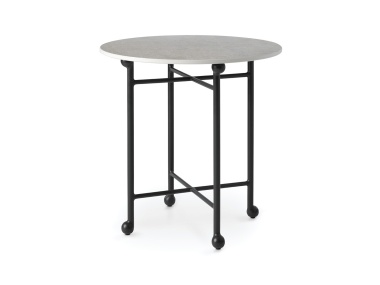 Thirza 21" Side Table finished in Tappahannock Green with Graystone Technical Stone Top