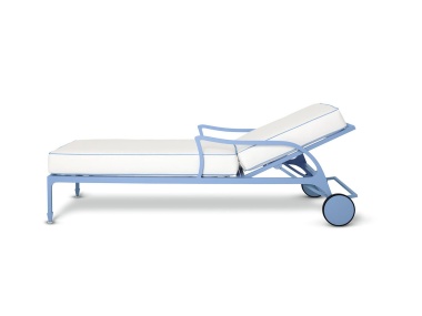 Beaufort Sun Chaise Shown in Bermuda Hundred Blue