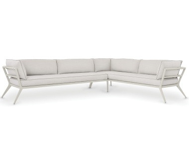 deCamp Corner Settee (Left) and deCamp Sectional Sofa