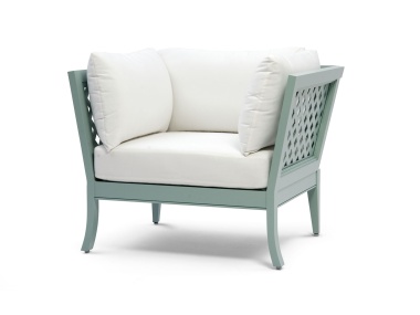duVal Alexander Club Chair shown in Lancaster Blue