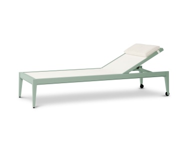 duVal Yacht Sun Chaise Shown in Lancaster Blue