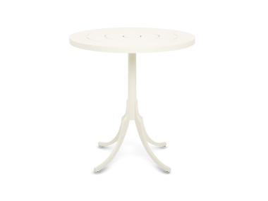 Feolin Café Table with 30" Round Adams Big Top Shown in Wicomico White