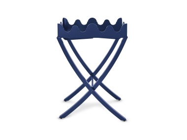 Gilliam Tray with Folding Butler's Base shown in Marrakech Blue