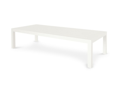 Parsons Coffee Table with 72" x 30" Adams Big Top shown in Classic White