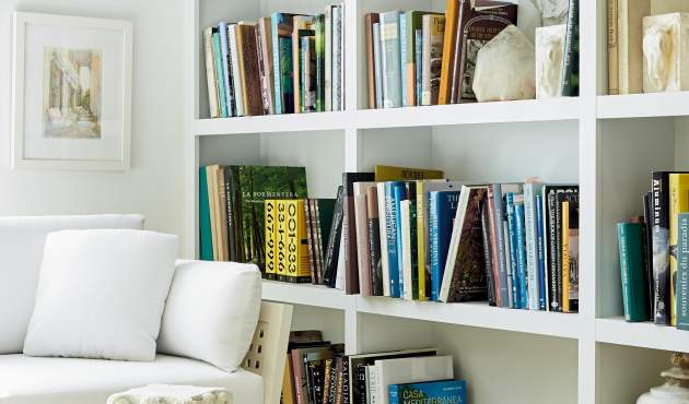 Bookshelves in our Co-founder Will Massie's office