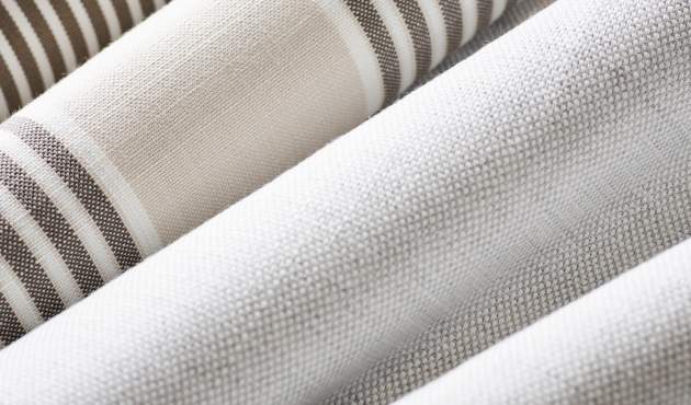 Bolts of McKinnon and Harris Fabrics