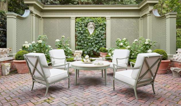 McKinnon and Harris Beaufort Collection in Co-founder Will Massie's backyard garden