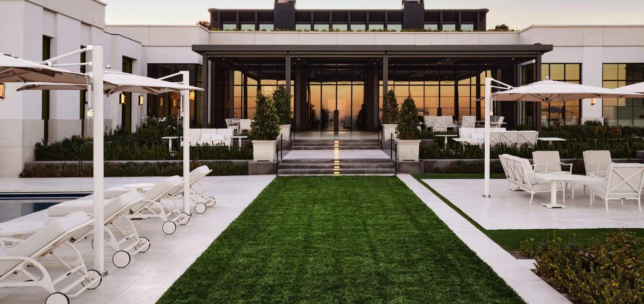 An assortment of McKinnon and Harris furniture at a modern home in Las Vegas, Nevada. Design by Daniel Joseph Chenin.