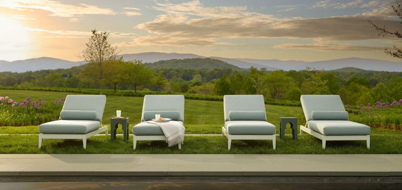 duVal Sun Chaise with Yves Table in Charlottesville, Va