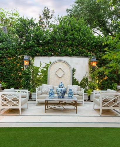 McKinnon and Harris Pavilion Collection at a Dallas, Texas home. Design by From The Ground Up Landscape.