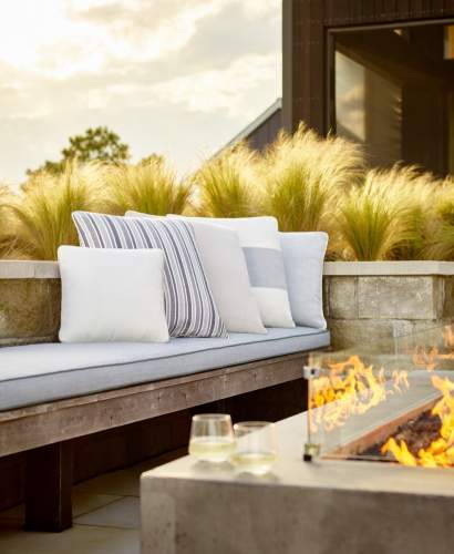 McKinnon and Harris custom throw pillows in our Italian Performance Fabrics