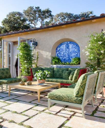 McKinnon and Harris duVal Collection at a home in Pebble Beach, CA. Design by Juan Pablo Molyneux.