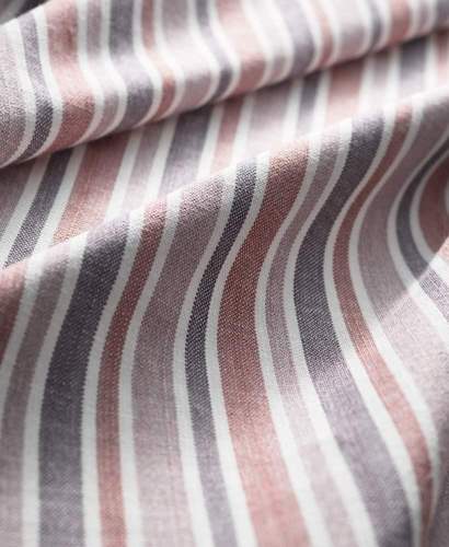 Wavy image of Summer Camp Berry Pie striped fabric