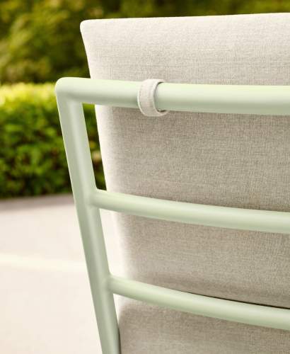 Curved back of deCamp Dining Side Chair
