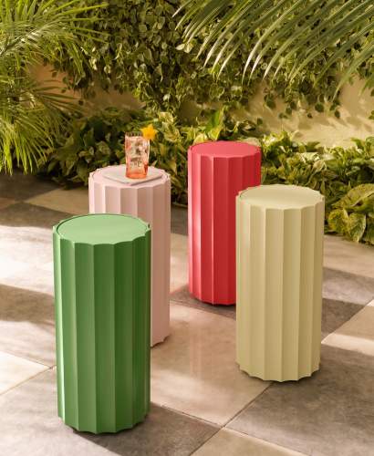 4 Suhling Side Tables finished in del Palma finish colors