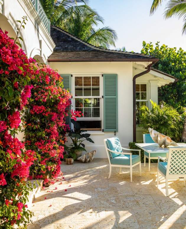 duVal DIning Arm Chairs at a home in Florida. Architecture by Schafer Buccellato Architects