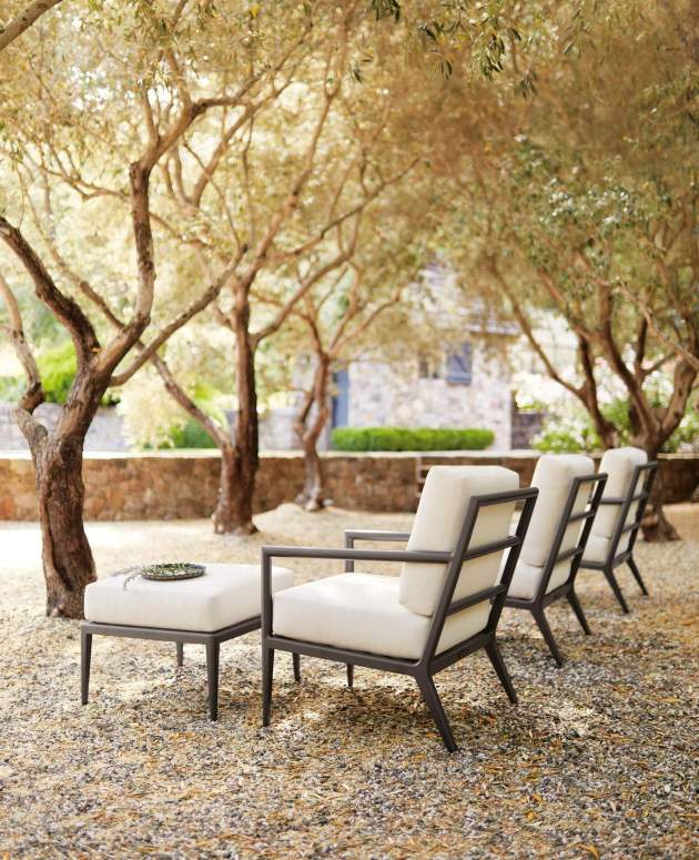 deCamp Club Chairs on a fall day
