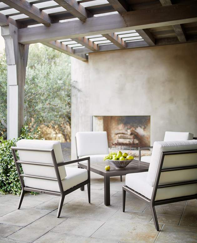 deCamp Cub Chairs on a loggia