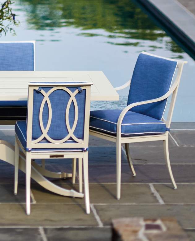 Image of the back of McKinnon and Harris Buie Dining Arm and Side Chairs
