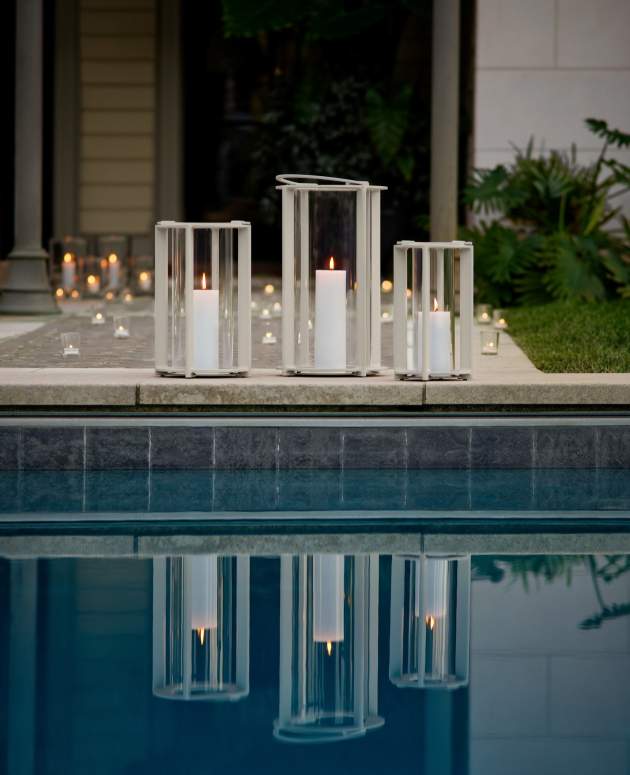 Leggett Lanterns finished in Gwynn's Island Gray