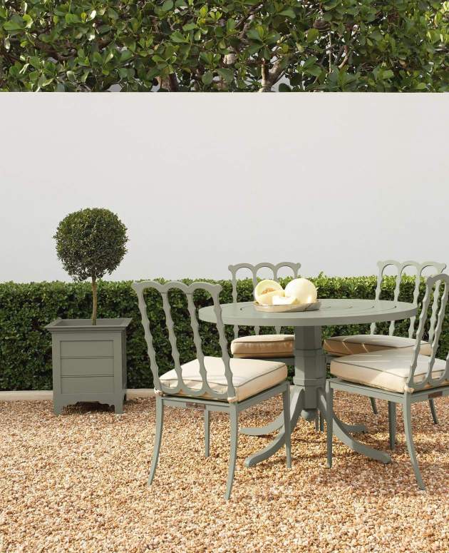 Tangier Round Dining Table with Graves Dining Side Chairs