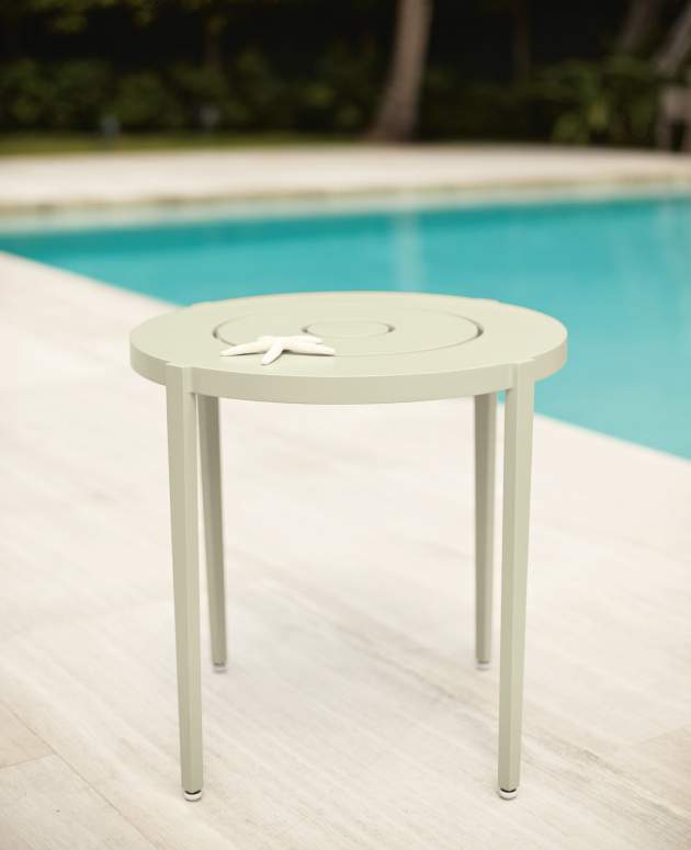 Willis Round Side Table poolside
