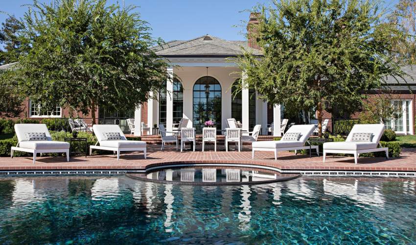 McKinnon and Harris duVal Sun Chaises poolside