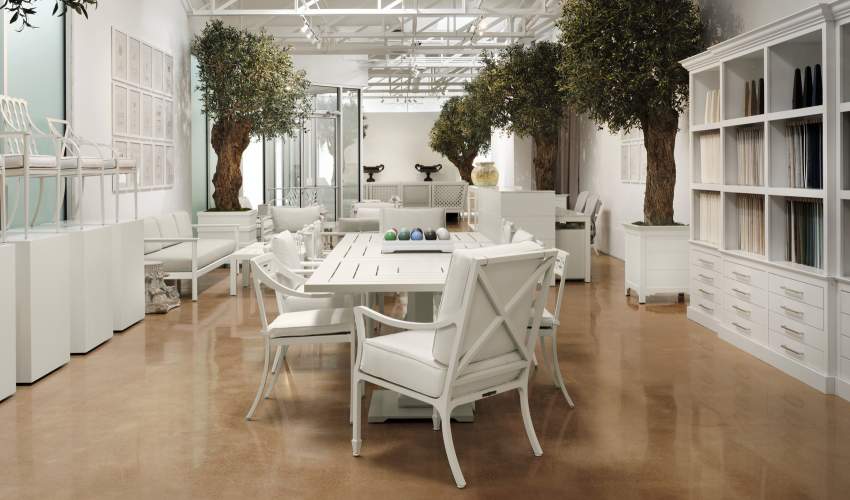 Beaufort Dining Arm Chair in our new Dallas, Texas Showroom
